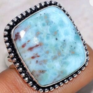 🩵Larimar Sterling Silver Ring 925
